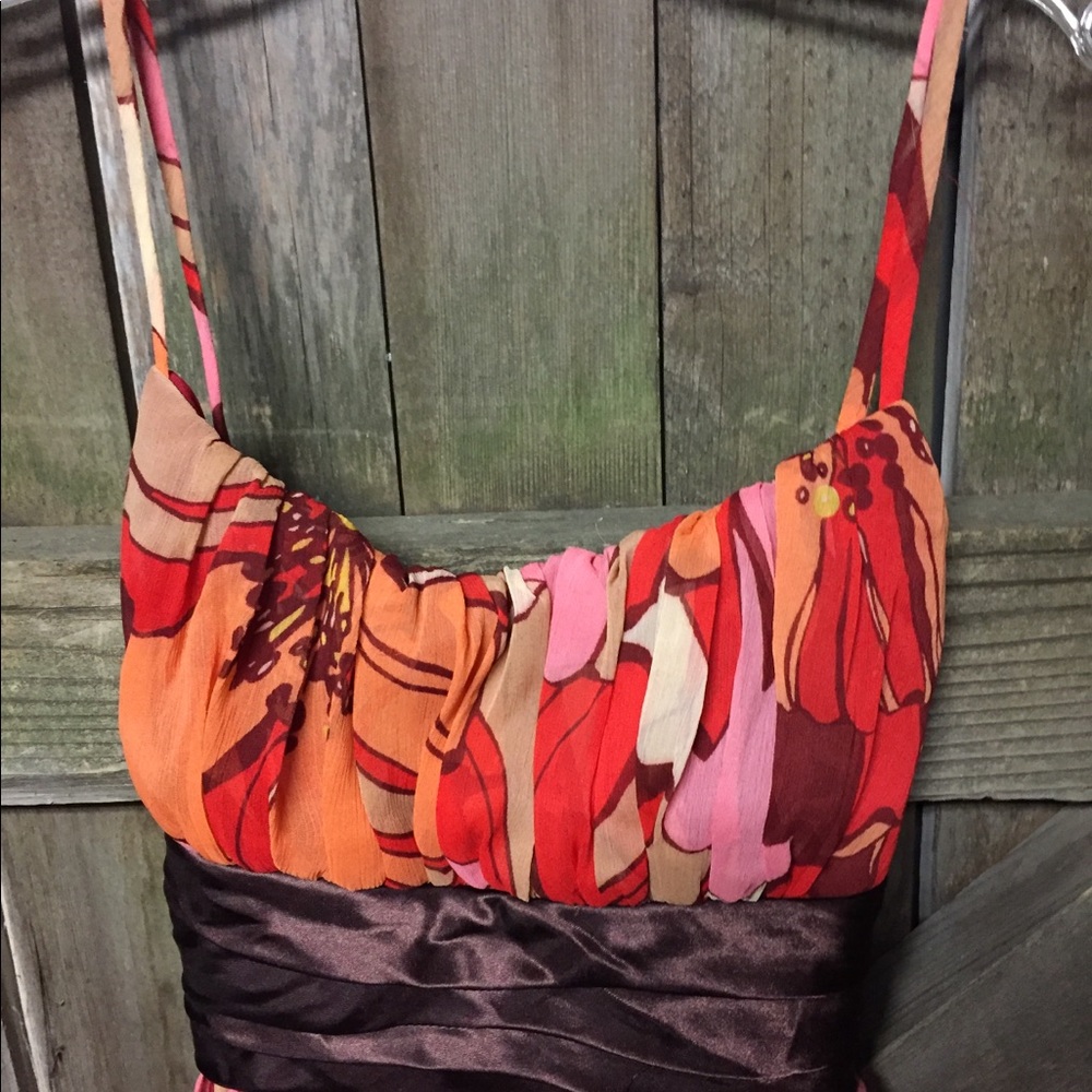 Red and orange shades love nation dress.  Size 7 - Picture 4 of 6